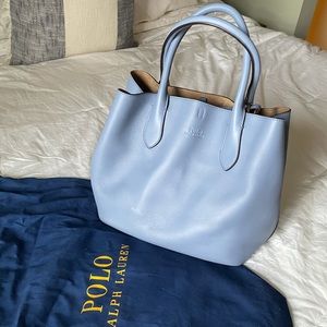 Polo Ralph Lauren Bellport Embossed Leather Tote